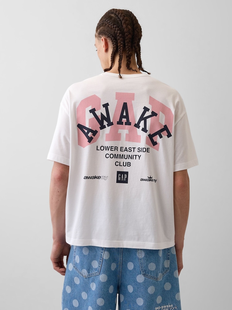 Gap x Awake NY White Relaxed Logo T-Shirt - Image 2 of 6