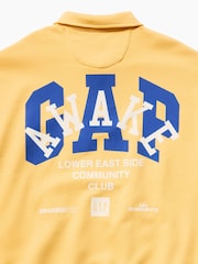 Gap x Awake NY Yellow Heavyweight Oversized Quarter-Zip Jumper - Image 4 of 5