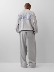 Gap x Awake NY Grey Heavyweight Oversized Quarter-Zip Jumper - Image 3 of 6