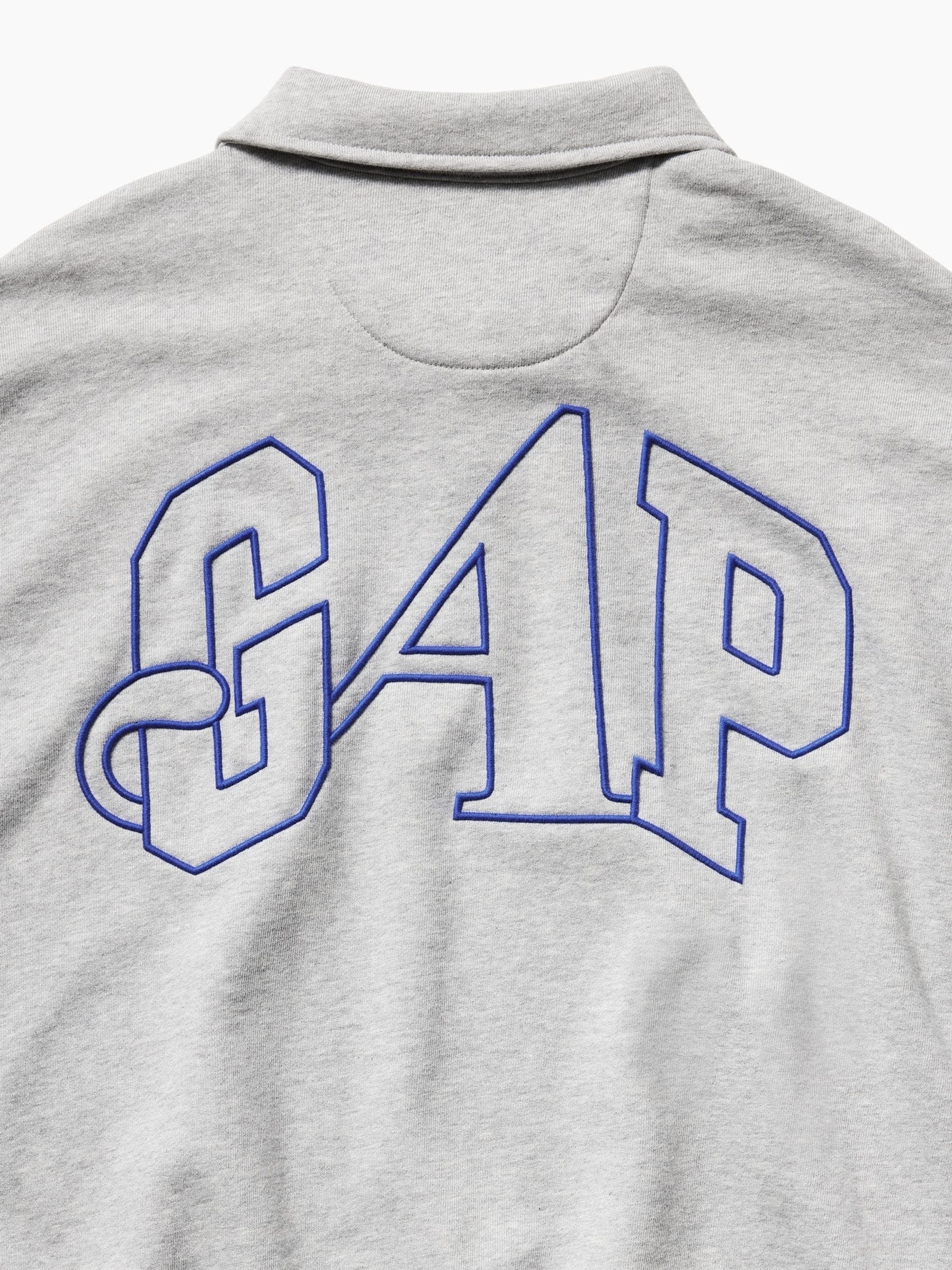 Buy Gap x Awake NY Grey Heavyweight Oversized Quarter-Zip Jumper