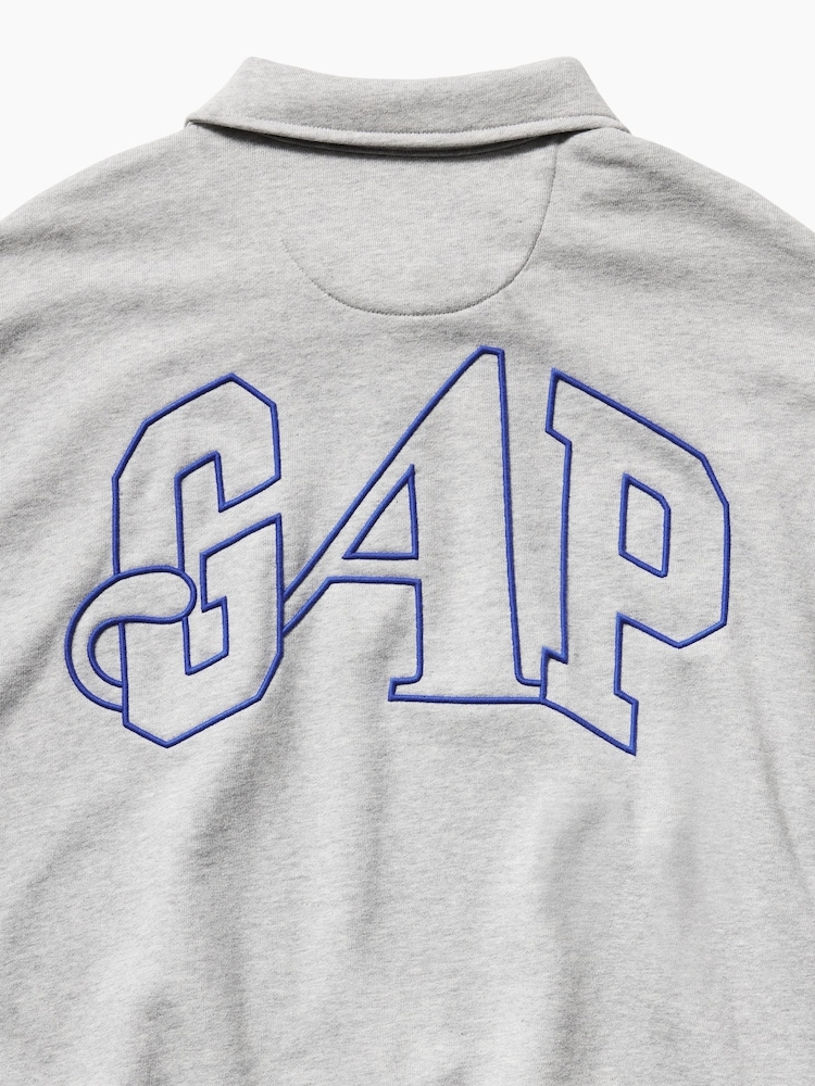 Gap x Awake NY Grey Heavyweight Oversized Quarter-Zip Jumper - Image 6 of 6 Gap x Awake NY Grey Heavyweight Oversized Quarter-Zip Jumper - Image 6 of 6