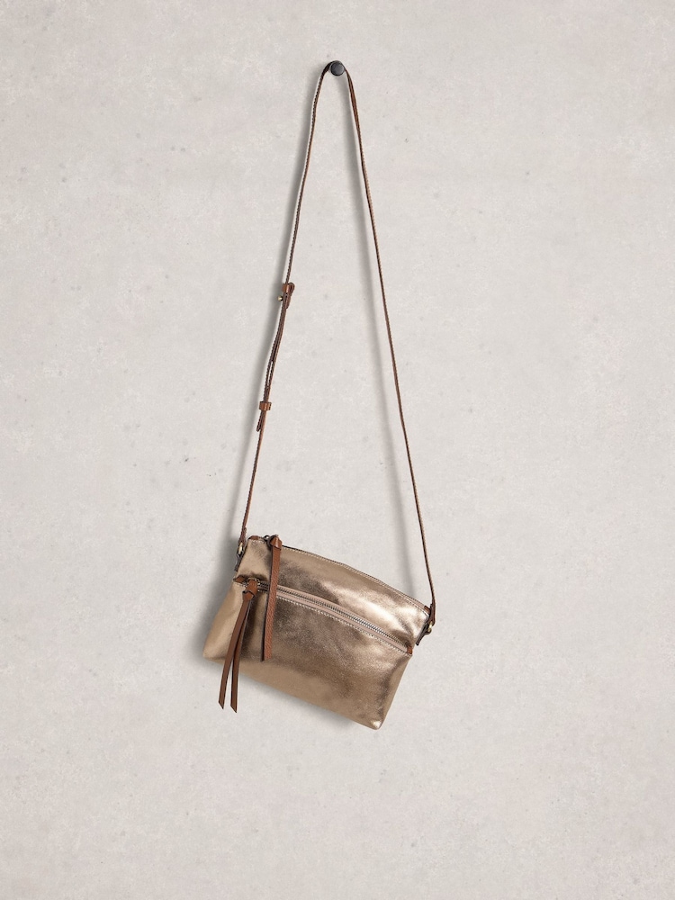 White Stuff Gold Hollie Mini Cross-Body Bag - Image 2 of 4