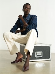 French Connection Blue Archie Denim Pocket Shirt - Image 1 of 8