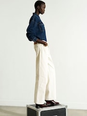 French Connection Blue Archie Denim Pocket Shirt - Image 2 of 8