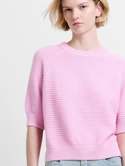 ピンク - French Connection Lily Mozart 半袖セーター - 画像 5 / 7