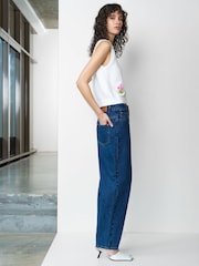 French Connection White Junie Floral Applique Vest - Image 6 of 7