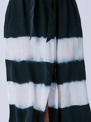 Religion Black Tory Tunic Beach Shirt Dress Cover Up In Floral Print With Tie Belt - Image 6 of 7