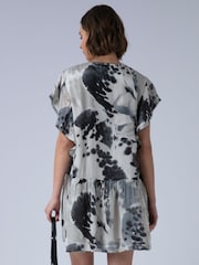 Religion Black Ara Tunic Dress with Ruffle Sleeves and Lace Trim - Image 5 of 8