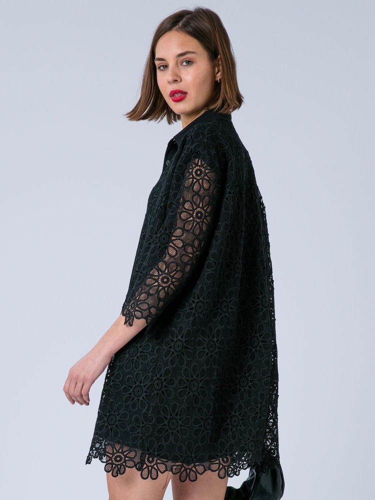 anabella lace up maxi dress Anabella Black Lace Up Maxi Dress – DVL Shop main image 0
