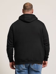 BadRhino Big & Tall Black Zip Thru Hoodie - Image 3 of 6
