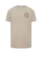 BadRhino Big & Tall Grey Acid Wash Tiger Print T-Shirt - Image 6 of 7