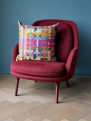 Margo Selby Pink Motion Cushion - Image 1 of 4