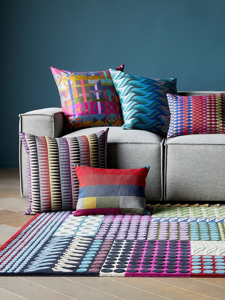 Margo Selby Pink Motion Cushion - Image 2 of 4