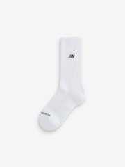 New Balance White Unisex Active Crew Socks - Image 4 of 4