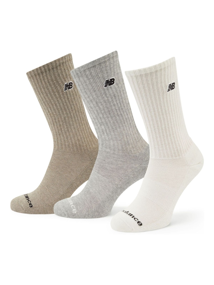 New Balance Neutral Unisex Active Crew  3 Pack Socks - Image 1 of 3
