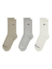New Balance Neutral Unisex Active Crew  3 Pack Socks - Image 2 of 3