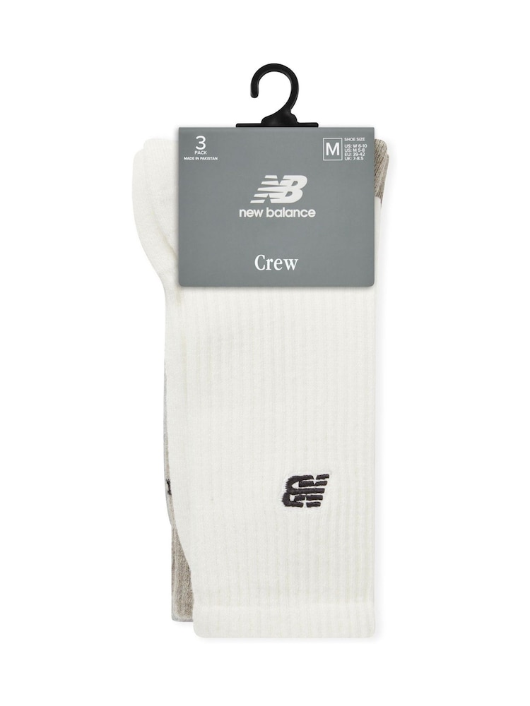 New Balance Neutral Unisex Active Crew  3 Pack Socks - Image 3 of 3