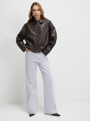 River Island Purple High Waisted Relaxed Straight Denim Jeans - Image 1 of 4