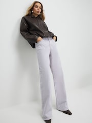 River Island Purple High Waisted Relaxed Straight Denim Jeans - Image 2 of 4