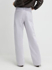 River Island Purple High Waisted Relaxed Straight Denim Jeans - Image 4 of 4