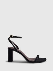 River Island Black Regular Fit Block Heel Occasion Barely Sandals - Image 2 of 6