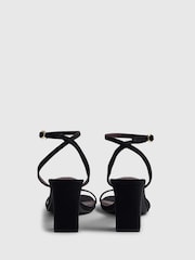 River Island Black Regular Fit Block Heel Occasion Barely Sandals - Image 4 of 6
