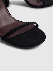 River Island Black Regular Fit Block Heel Occasion Barely Sandals - Image 6 of 6