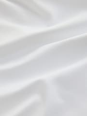 White Soft Touch Slinky Nylon Long Sleeve Crew Neck Top - Image 3 of 3