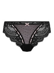 Hunkemöller Black Dorothy Brazilian Knickers - Image 4 of 5
