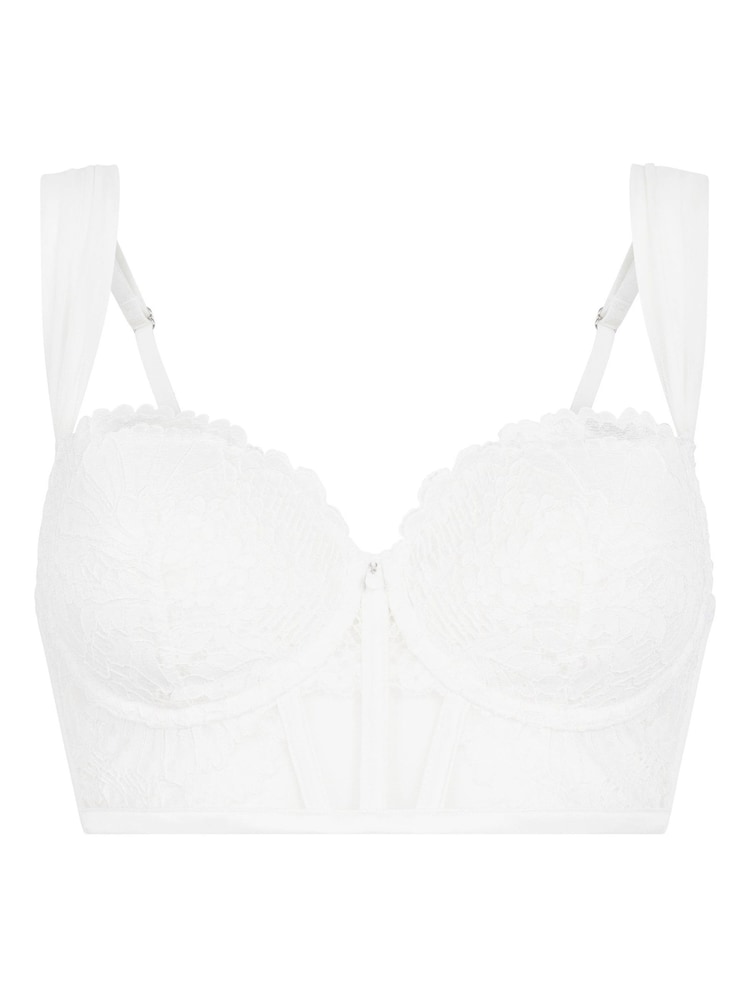 Hvit - Hunkemöller Polstret Dyp Uten Bøy BH fra Lange linjer-kolleksjon - Bilde 2 av 3