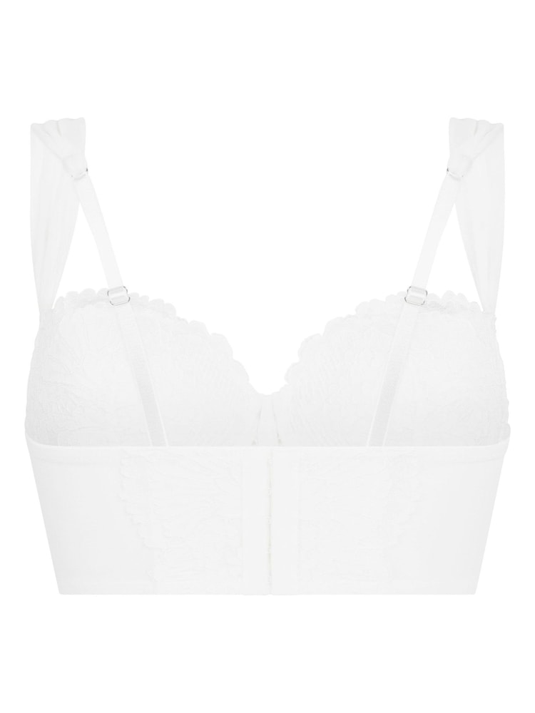 Hvit - Hunkemöller Polstret Dyp Uten Bøy BH fra Lange linjer-kolleksjon - Bilde 3 av 3