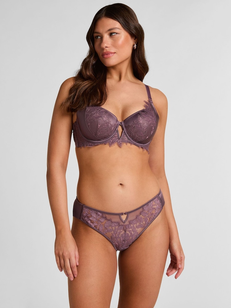 Hunkemöller Purple Malou Brazilian Briefs - Image 1 of 5