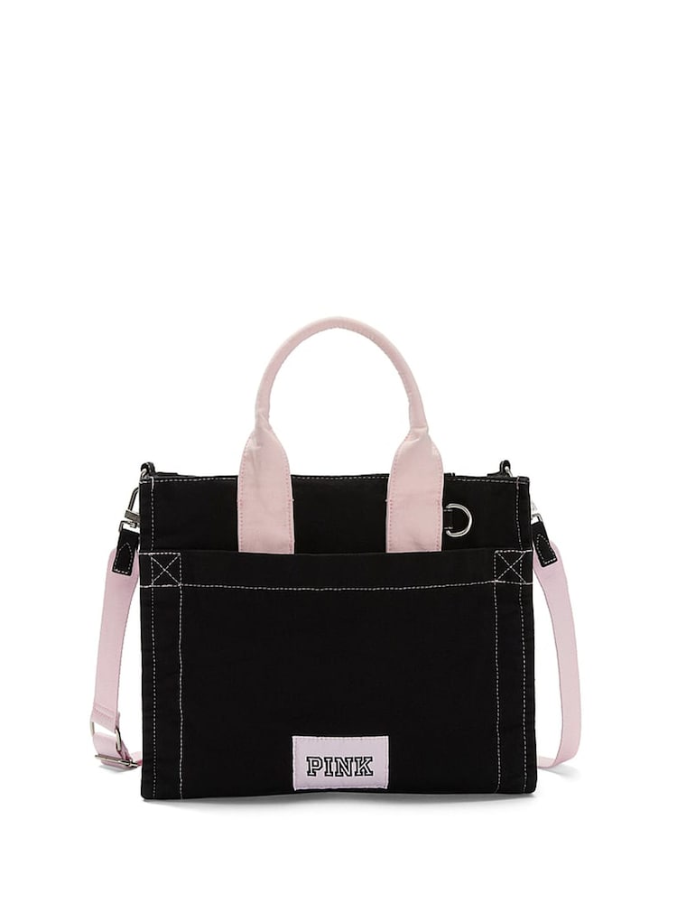 Victoria's Secret Pink Black Tote Bag - Image 1 of 2 Victoria's Secret Pink Black Tote Bag - Image 1 of 2
