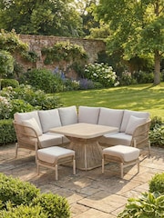 Pacific Latte Martic Outdoor Corner Seating Set - Image 1 of 6