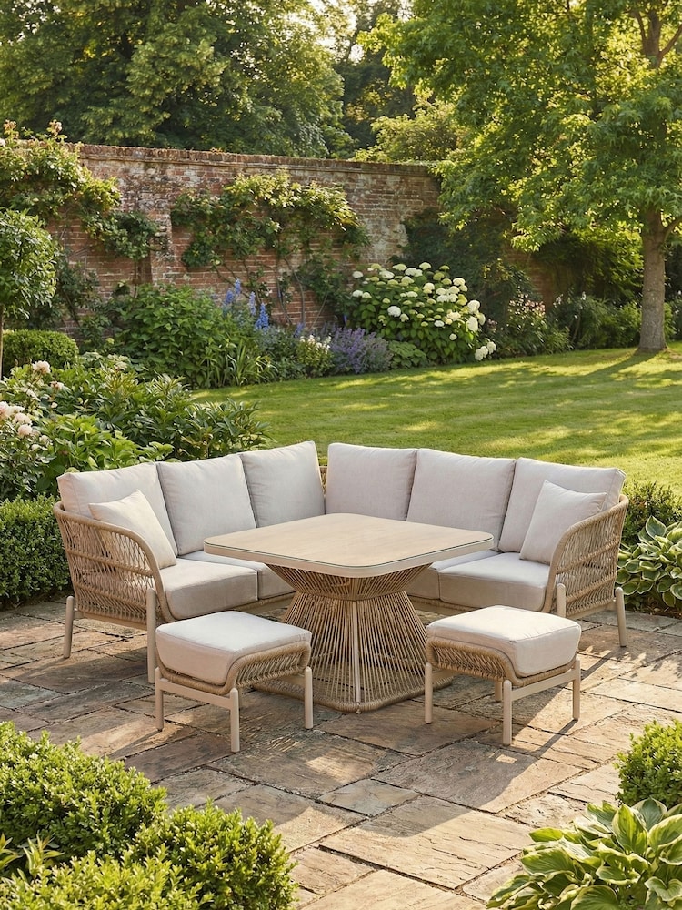 Pacific Latte Martic Outdoor Corner Seating Set - Image 1 of 6