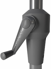 Pacific Taupe Riva Round Garden Parasol - Image 6 of 6