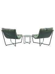 Pacific Moss Green Clermont Outdoor Lounging Set - Image 3 of 6
