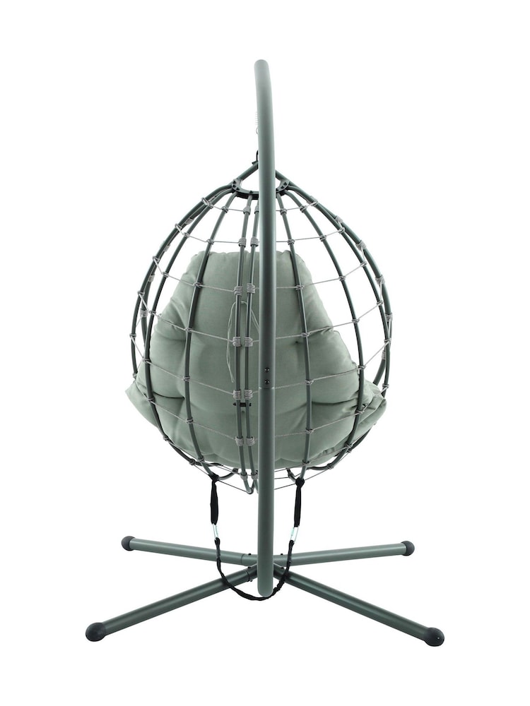 Pacific Moss Green Lyon Outdoor Hanging Single Chair - Image 6 of 6 Pacific Moss Green Lyon Outdoor Hanging Single Chair - Image 6 of 6