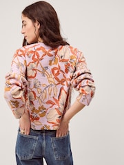 Monsoon Pink Isabella Floral Print Cardigan - Image 3 of 5
