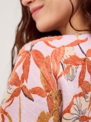 Monsoon Pink Isabella Floral Print Cardigan - Image 4 of 5