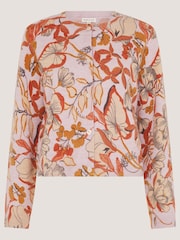 Monsoon Pink Isabella Floral Print Cardigan - Image 5 of 5