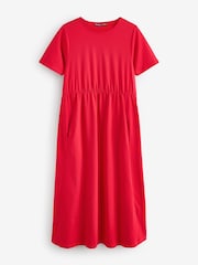 Threadbare Black 2 Pack Jersey Midi Smock Dress with Pockets - Image 5 of 5