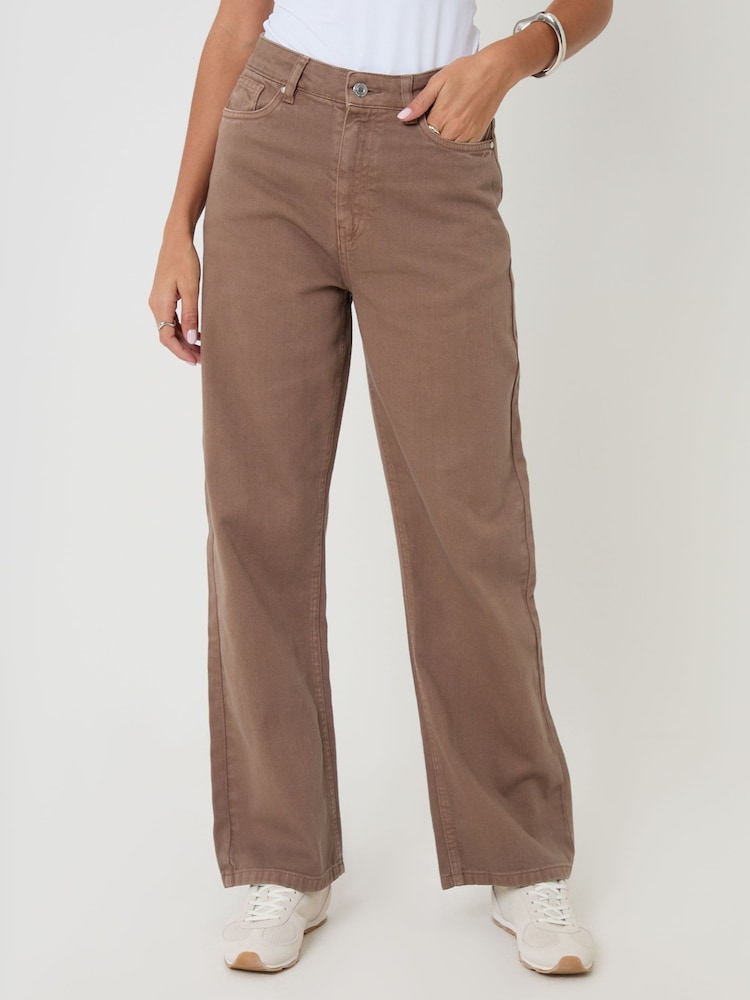 kayumanggi - Threadbare Straight Leg Jeans - Larawan 2 ng 5