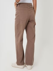 kayumanggi - Threadbare Straight Leg Jeans - Larawan 3 ng 5