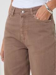 kayumanggi - Threadbare Straight Leg Jeans - Larawan 4 ng 5