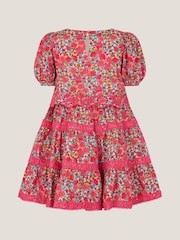 فستان بكُم منفوخ مزيّن بتطريز زهور من Monsoon - Image 2 of 3