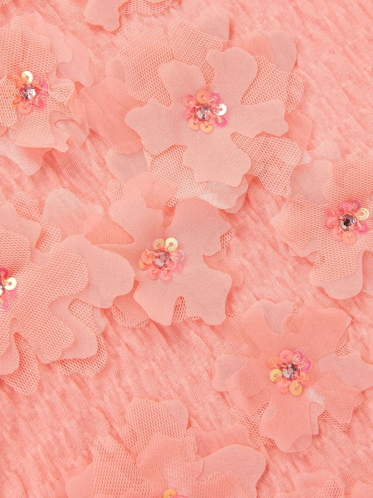 Monsoon Pink Embellished Floral Appliqué Top - Image 4 of 4