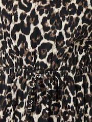 Threadbare Animal Drawstring Waist Boat Neck Cotton Jersey Maxi Dress - Image 5 of 5