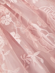 Monsoon Pink Montecarlo Floral Embroidered Party Dress - Image 4 of 4
