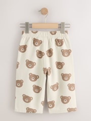 Brown Pull On Wide Leg Trousers 2 Pack (3mths-7yrs) - Image 3 of 6